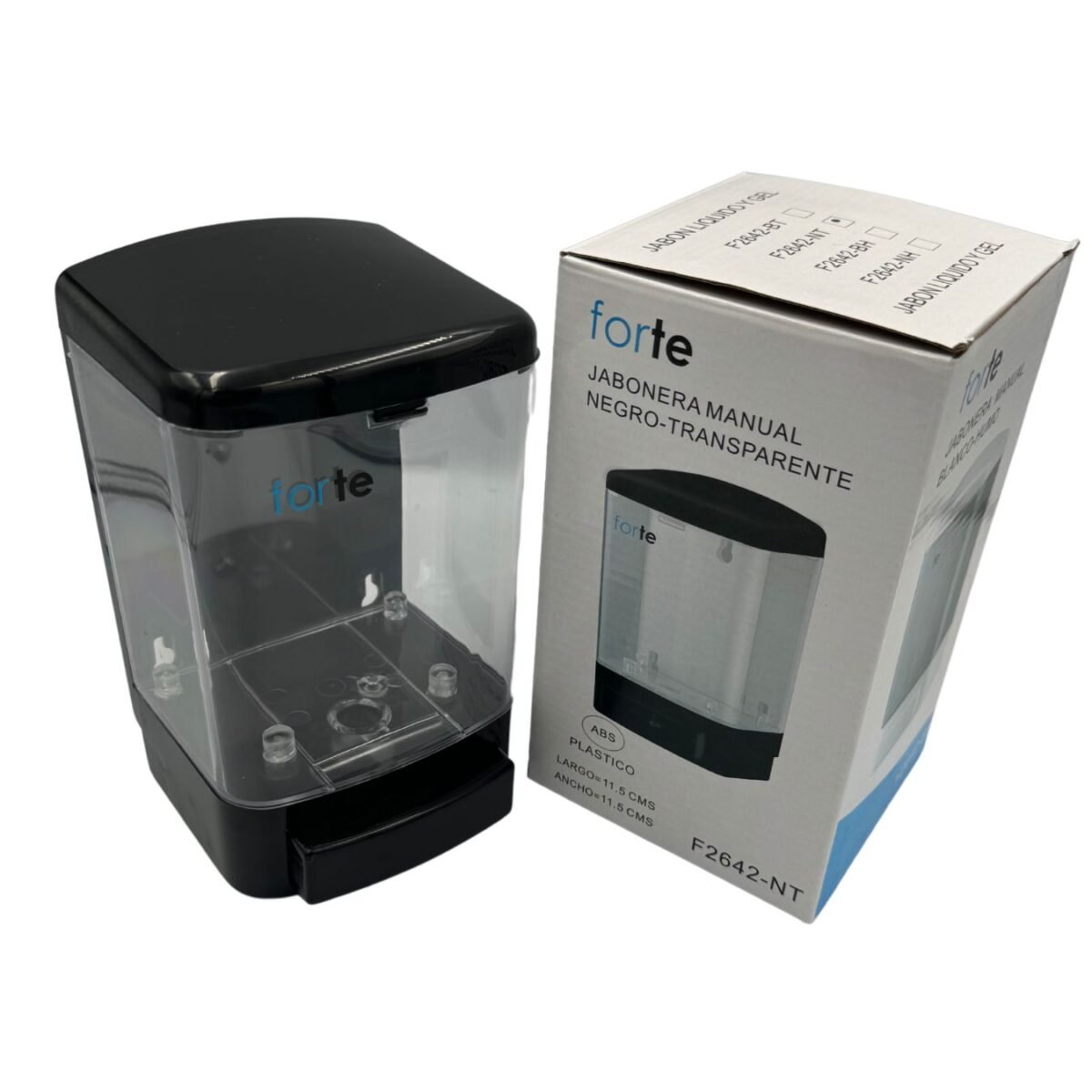 Dispensador De Gel Antibacterial o Jabón Líquido para Manos Rellenable, Empotrable y Manual Gustamar Forte G-F2642-NH 11