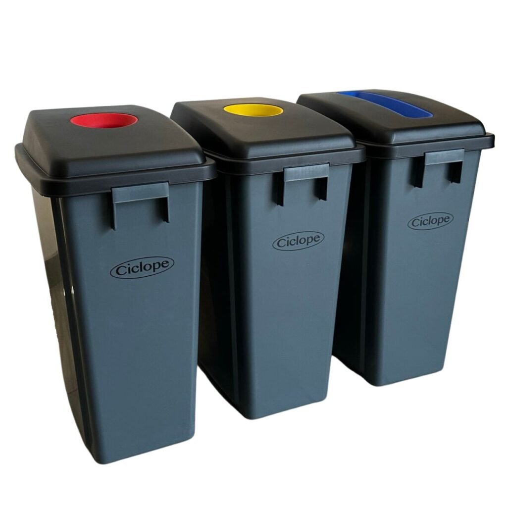 Bote de Basura para Reciclar ( 3 Piezas de 60 litros) G-7333B 1