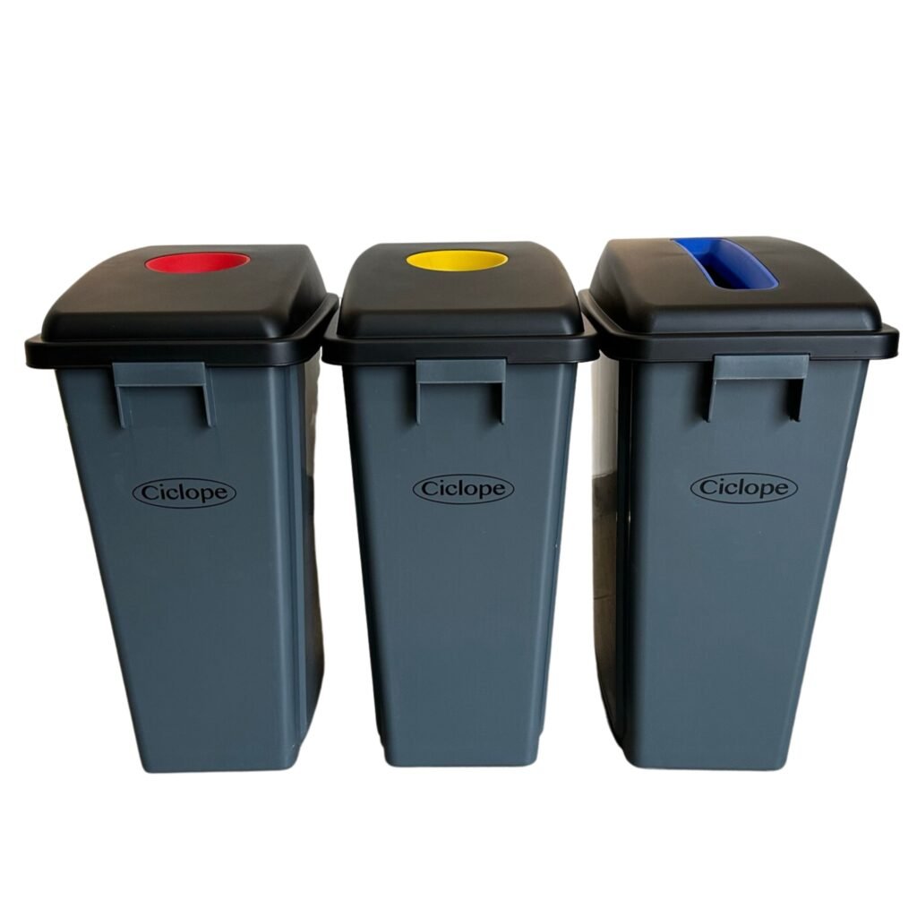 Bote de Basura para Reciclar ( 3 Piezas de 60 litros) G-7333B 2