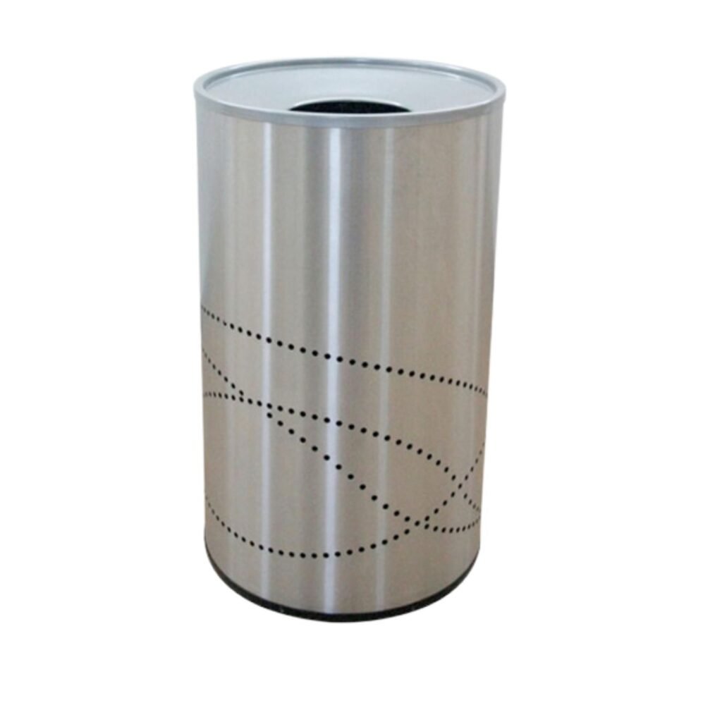Basurero / Bote de Basura en Acero Inoxidable Jumbo Tapa Cónica Perforada de 49 cm x 80 cm y de 150 litros. Clave: G-112426b 2