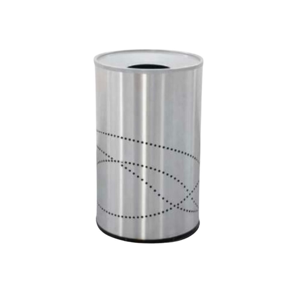 Basurero / Bote de Basura en Acero Inoxidable Jumbo Cónico 49 cm x 80 cm de 150 litros. Clave: G-112426 1