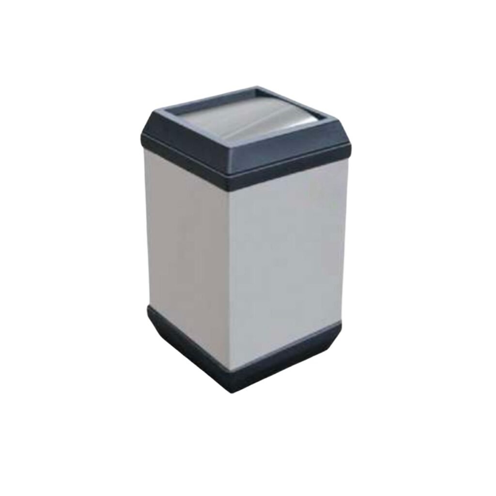 Cesto Papelero / Bote de Basura Papelero en Acero Inoxidable Cubo T/P Balancín de 26 cm x 26 cm x 39 cm y de 26 litros. Clave: G-110046