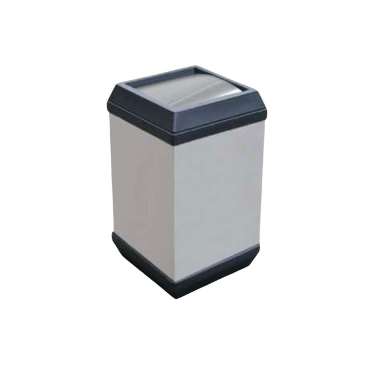 Cesto Papelero / Bote de Basura Papelero en Acero Inoxidable Cubo T/P Balancín de 26 cm x 26 cm x 39 cm y de 26 litros. Clave: G-110046