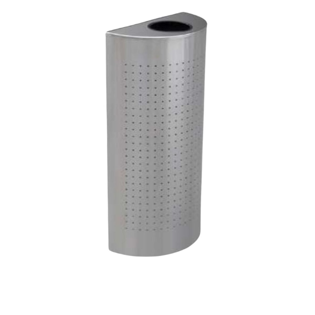 Basurero / Bote de Basura en Acero Inoxidable Medio Punto Punzonado de 40 x 21 x 81 cm y de 50 litros. Clave: G-112816