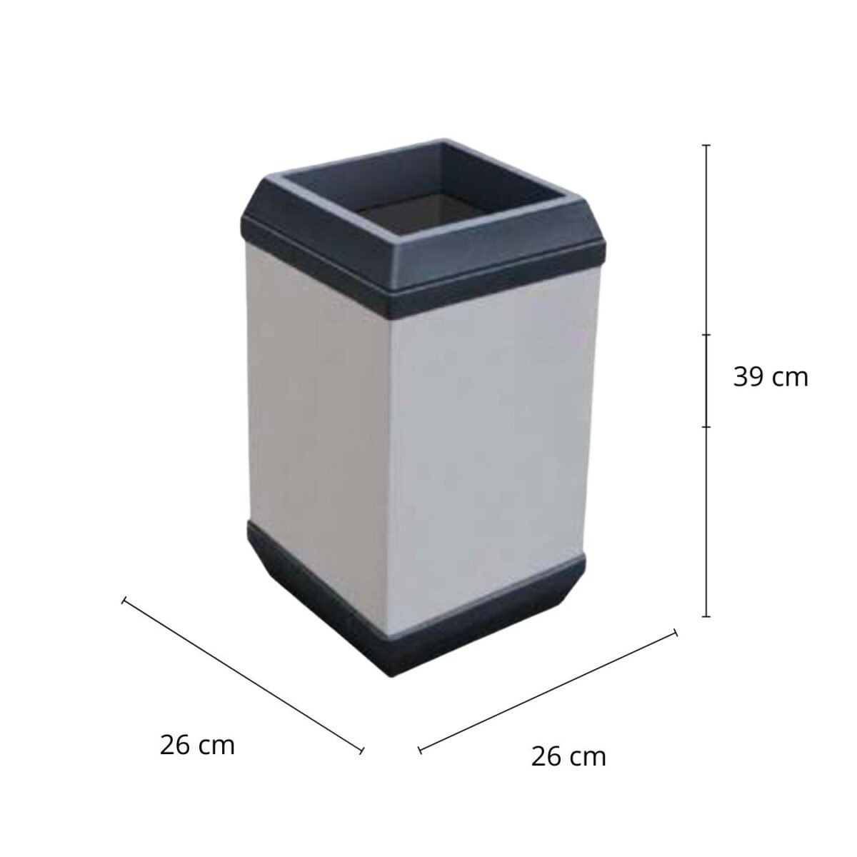 Cesto Papelero / Bote de Basura Papelero en Acero Inoxidable Cubo T/P Aro G-110836 2