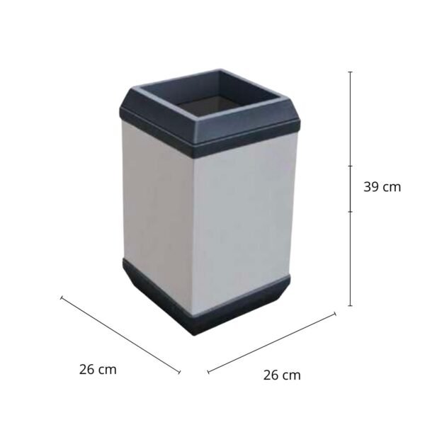 Cesto Papelero / Bote de Basura Papelero en Acero Inoxidable Cubo T/P Aro G-110836 2
