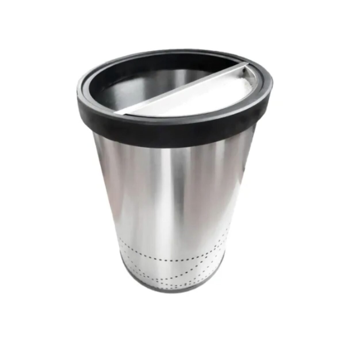 Basurero Cenicero / Bote de Basura Cenicero en Acero Inoxidable Jumbo Aro Balancín 49 cm x 80 cm y de 150 litros de capacidad. Clave:G-112206 4