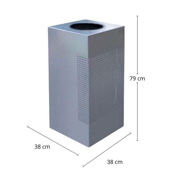 Basurero / Bote de Basura en Acero Inoxidable Cubo 114 Lts. 38 x 38 x 79 cm. G-110736 1