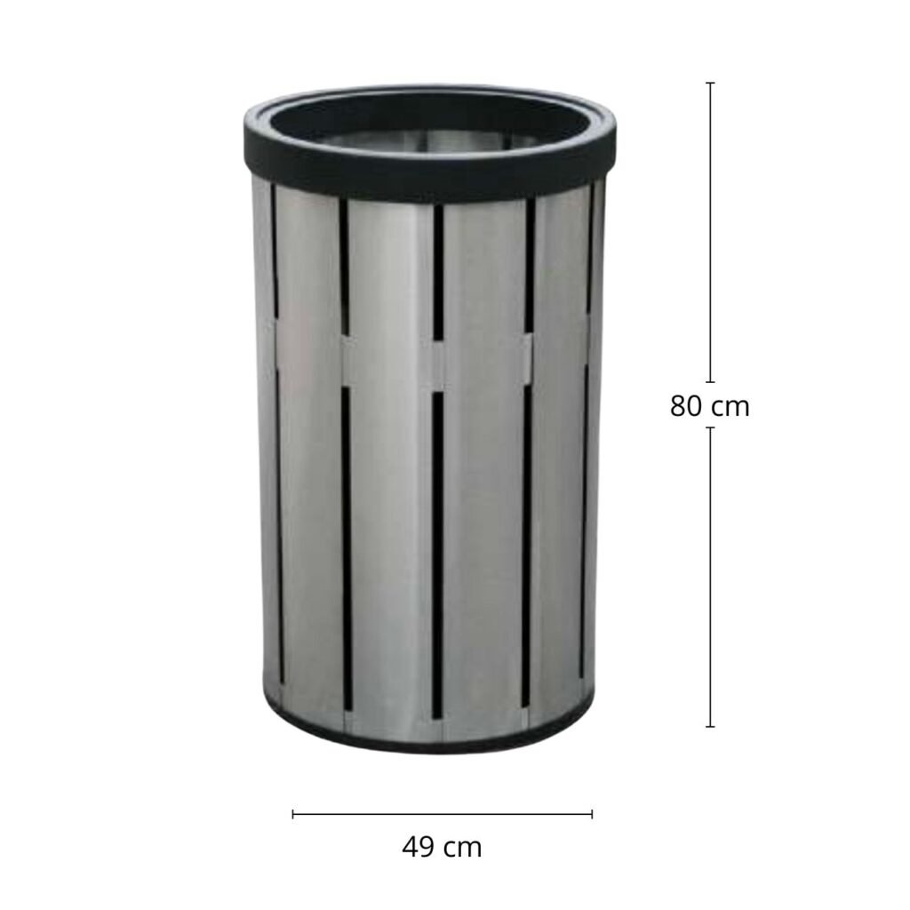 Basurero / Bote de Basura en Acero Inoxidable Jumbo 150 litros de 49 cm x 80 cm. Clave G-112536 1