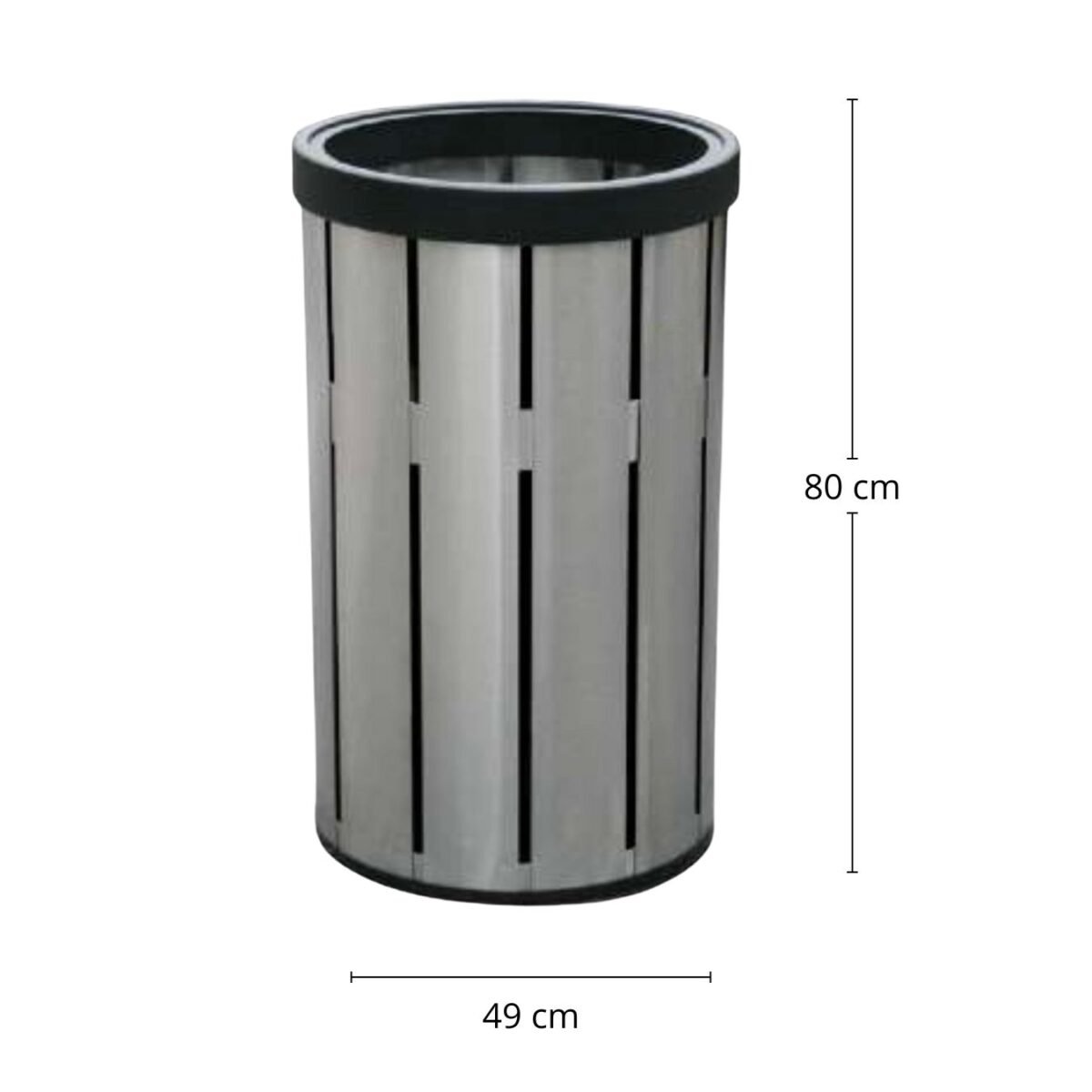 Basurero / Bote de Basura en Acero Inoxidable Jumbo 150 litros de 49 cm x 80 cm. Clave G-112536 1