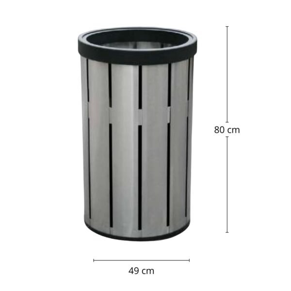 Basurero / Bote de Basura en Acero Inoxidable Jumbo 150 litros de 49 cm x 80 cm. Clave G-112536 1