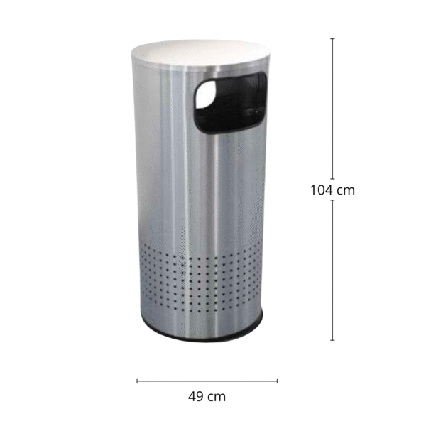 Basurero / Bote de Basura en Acero Inoxidable G-113036 de 49 cm x 104 cm 1