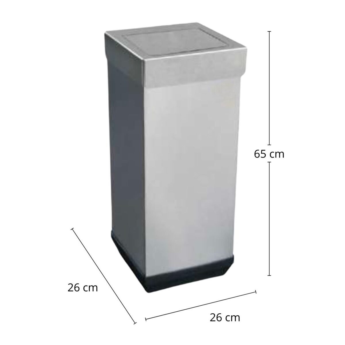 Basurero / Bote de Basura en Acero Inoxidable Cubo Tapa Balancín 43 Lts G-110716 1