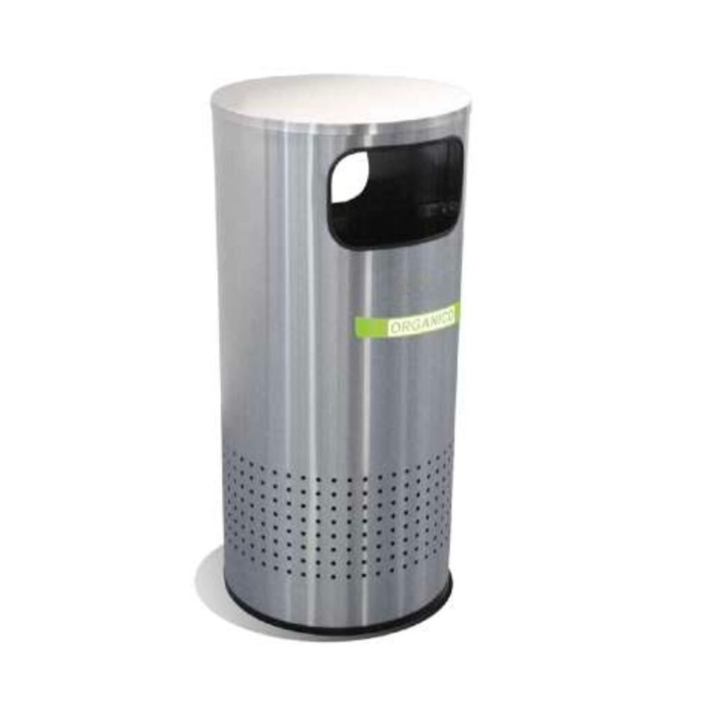Basurero ecológico / Bote de Basura en Acero Inoxidable para reciclar Duplex G-113956