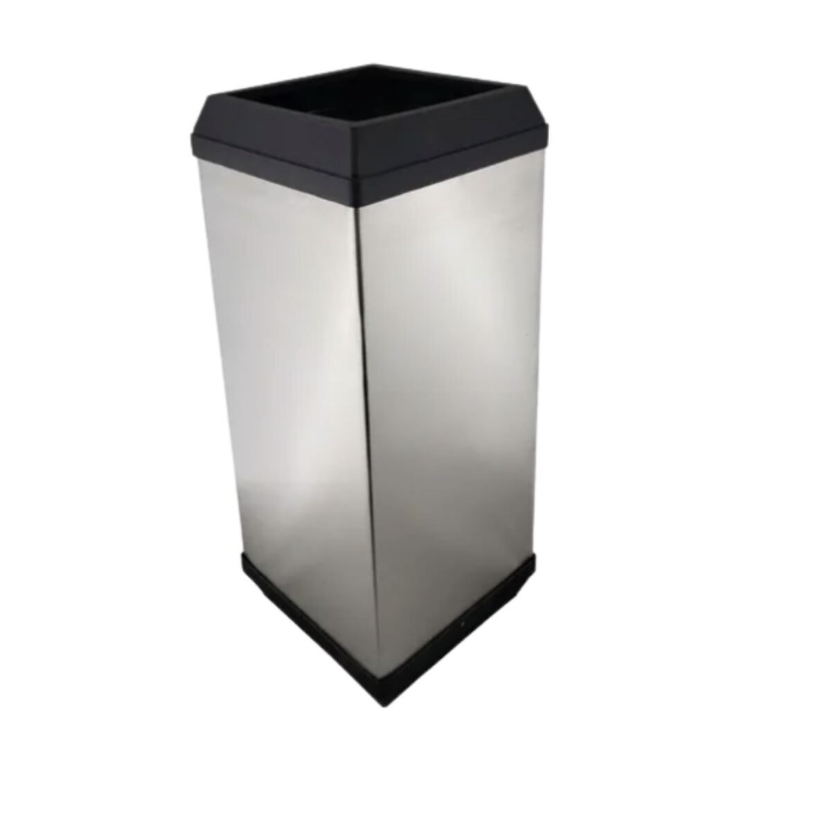 Cesto Papelero / Bote de Basura Papelero en Acero Inoxidable de 26 x 26 x 70 cm y de 47 litros. Clave: G-112836