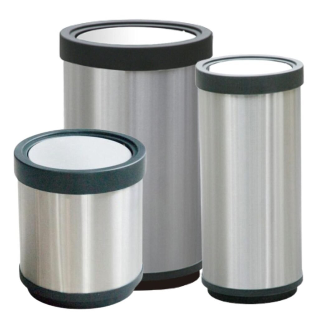 Basurero / Bote de Basura en Acero Inoxidable Cilíndrico Balancín 21, 41 y 84 litros
